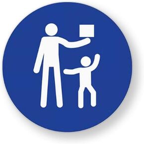 ASTM Compliant 1,000 Warning Labels Small Parts Choking Hazard Stickers Not for Children Under 3 Years 1 Roll of 1.5" x 0.4" Adhesive Labels (White Background/Black Text) in Saudi Arabia