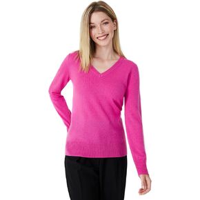100% Pure Cashmere V-Neck Women's Sweater in Kuwait