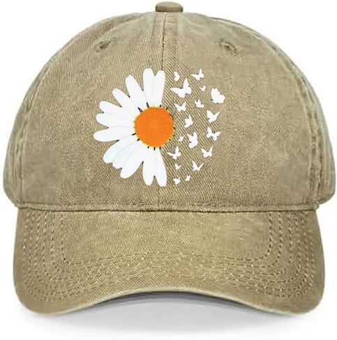 Cow Denim Baseball Cap for Women Cute Eyeglasses Cow Baseball Hat Vintage Khaki Washed Cotton Fitted Cap for Women in Kuwait