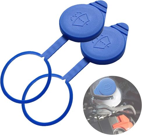 غطاء خزان ممسحة سائل غسالة الزجاج الأمامي متوافق مع فورد فوكس 2012-2018، استبدل CP9Z-17A605-A، عبوة واحدة in Kuwait