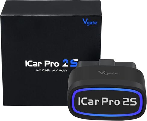 Vgate iCar Pro 2S Bluetooth Obd2 Scanner Fixd Car Diagnostic Tool Reader Code Reader لأجهزة Android وiOS وWindows، أسود in Saudi Arabia