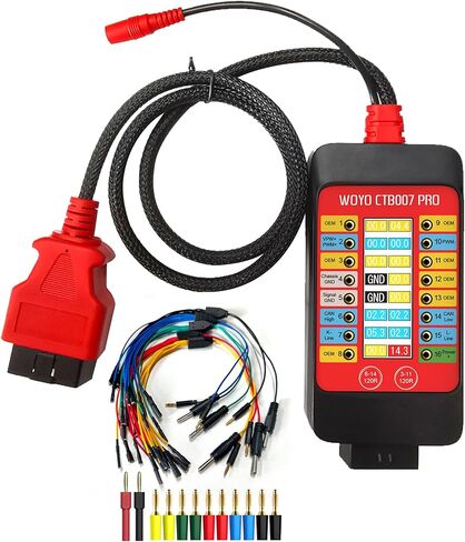 صندوق اختراق WOYO CTB007 PRO 12V/24V obd2 مع شاشة LCD 16PIN Vrms، صندوق اختبار CAN مع 120Ω مدمج لأداة اختبار ECU على المقعد، صندوق اختبار CAN، كابل تمديد 27.5 بوصة/59 بوصة (150 سم/59 بوصة) in Kuwait