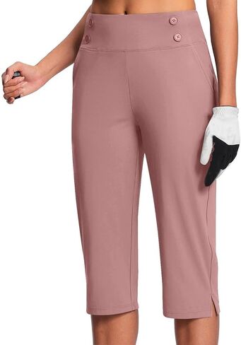 Capri Pants for Women Summer High Waisted Stretchy Capris Dressy Pants Summer Casual Slacks Yoga Dress Pant in Saudi Arabia
