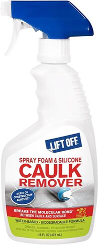 Motsenbocker’s Lift Off 41116 16-Ounce Silicone Latex Caulk and Foam Sealant Remover Spray is Safe on Showers, Construction Adhesives, Stainless Steel, Ceramic Water-Based, White in Kuwait