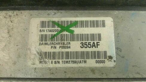 07 Compatible with Dodge 1500 Compatible with Durango Aspen Engine ECM Control Module 05094355AF P05094355AF in Saudi Arabia