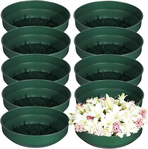 أوعية رغوة Popetpop الأزهار ، 10pcs ترتيب زهرة ترتيب درج مستطيل ترتيب زهرة قاعدة زهرة الطين لحفل حفل زفاف مهرجان زهرة in Kuwait