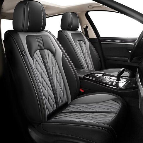 TTX LIGHTING Full Car Seat Covers Fit for Honda Accord 2003-2017 2 Rows 5 Set Leather Seat Covers Breathable Waterproof Seat Protectors Automotive Seat Cushion with Airbag Compatible (5 Seats, Black) in Saudi Arabia