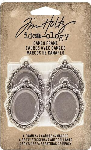 Tim Holtz Idea-ology Baroque Frames 2-Pack, 2.25 x 3 Inches Each, Antique Nickel Finish (TH93267),Silver in Saudi Arabia