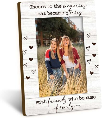 Friends 4x6 Picture Frame, Friendship Appreciation Photo Frame, Religious Gift for Best Friend, A Friend Is God’s Way of Making Sure We Never Walk Alone Photo Frames for Desk Shelf Decor in Saudi Arabia