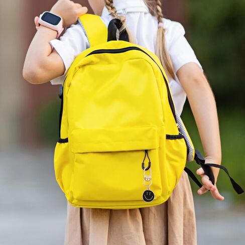 35 Pcs 7 Colors Smile Face Keychain Enamel Expression Key Chain Flat Round Pendant Charms for Purse Handbag Charm Accessories Perfect for Birthday and Festival Gift in Kuwait