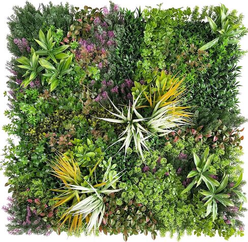 Artificial Grass Wall Panels: 20''x20''(12PCS) Boxwood Hedge Panels, UV-Anti Privacy Fence Screen, Fake Greenery Backdrop for Indoor Outdoor Garden, Party, Wedding Decor in Saudi Arabia