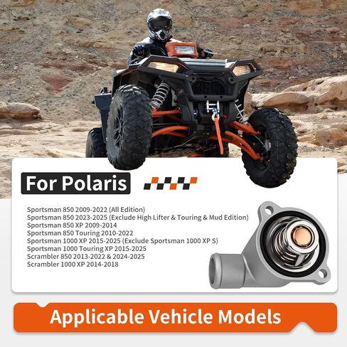Thermostat Cover & Thermostat w/Seal For Polaris Sportsman 850 1000 Touring XP 2009-2025 5632606 7052561 in Saudi Arabia