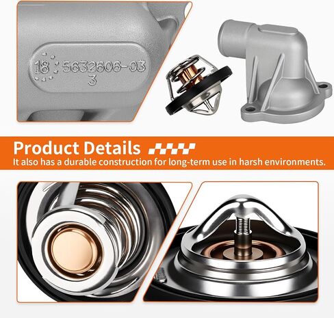 Thermostat Cover & Thermostat w/Seal For Polaris Sportsman 850 1000 Touring XP 2009-2025 5632606 7052561 in Saudi Arabia