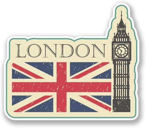 لندن بيغ بن ملصق فينيل ملصق مائي للسفر 5" in Kuwait