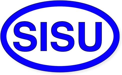 ملصق بيضاوي لممتص الصدمات للسيارة من CafePress Sisu in Kuwait