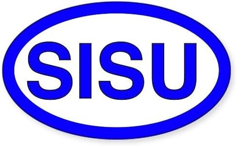 ملصق بيضاوي لممتص الصدمات للسيارة من CafePress Sisu in Kuwait