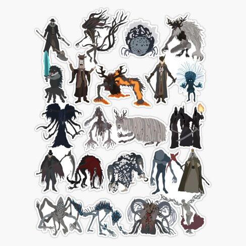 ملصق ممتص الصدمات من Bloodborne Bosses Essential من الفينيل مقاس 5 بوصات in Saudi Arabia