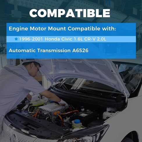 قوة ملحوظة RP، حامل محرك المحرك متوافق مع ناقل الحركة الأوتوماتيكي 96-01 Civic 1.6L CR-V 2.0L A6526 in Saudi Arabia