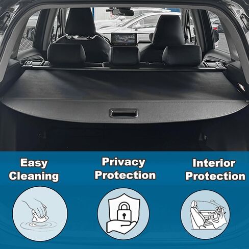 غطاء كارجو لملحقات كيا سورينتو 2025 2024 2023 2022 2021، غطاء صندوق السيارة قابل للسحب من الجلد يناسب 2021-2025 ملحقات كيا سورينتو وشاشة خصوصية الأمتعة in Kuwait