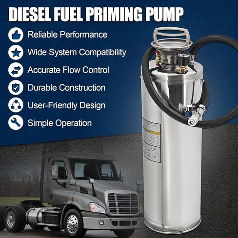 Upgraded J-47912 Fuel System Priming Pump w/Shoulder Strap Compatible with Detroit Diesel S60 DD13 DD15 N13 MBE900 and MBE4000 Alternative# J-47912 OTC5869 12-922-01 15-922-01 in Kuwait