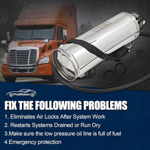 Upgraded J-47912 Fuel System Priming Pump w/Shoulder Strap Compatible with Detroit Diesel S60 DD13 DD15 N13 MBE900 and MBE4000 Alternative# J-47912 OTC5869 12-922-01 15-922-01 in Kuwait