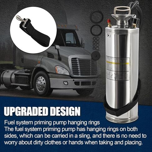 Upgraded J-47912 Fuel System Priming Pump w/Shoulder Strap Compatible with Detroit Diesel S60 DD13 DD15 N13 MBE900 and MBE4000 Alternative# J-47912 OTC5869 12-922-01 15-922-01 in Kuwait