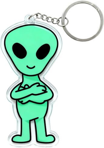 Cute Alien Acrylic Keychain - Fashion Accessory For Backpack,Perfect As Key Holder With Handbag Or Keys in Saudi Arabia