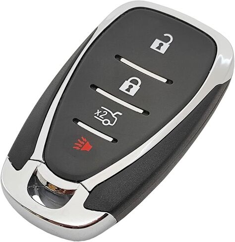 غطاء بديل ذكي لمفتاح التحكم عن بعد يناسب Chevy Malibu Cruze Camaro Equinox 2016 2017 2018 2019 2020 2021 مفتاح دخول ذكي بدون مفتاح (4 أزرار) in Kuwait