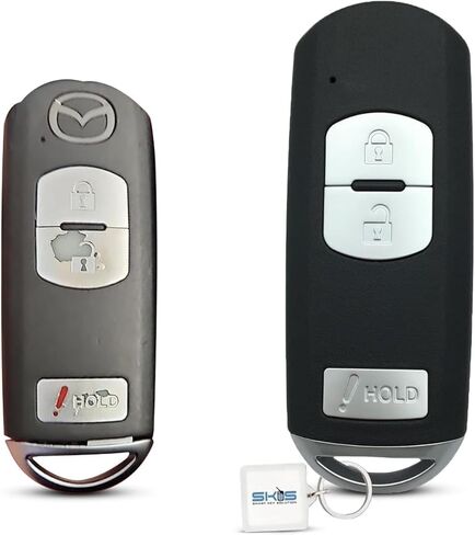 Key Fob Shell Case Replacement Fits for Mazda 3 5 CX3 CX5 CX7 CX9 2012-2020 Keyless Entry Remote Control 3 Button Pad Key Cover in Kuwait