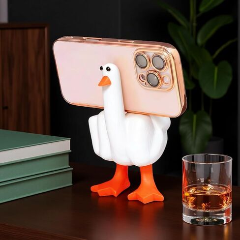 YWHWXB Funny Middle Finger Resin Garden Statue,Weird Middle Duck Statue Home Decor,Cute Duck Craft Decoration Sculpture for Home,Patio,Lawn,Yard,Office,Outdoor Decorations,Ideal Garden Gifts in Kuwait