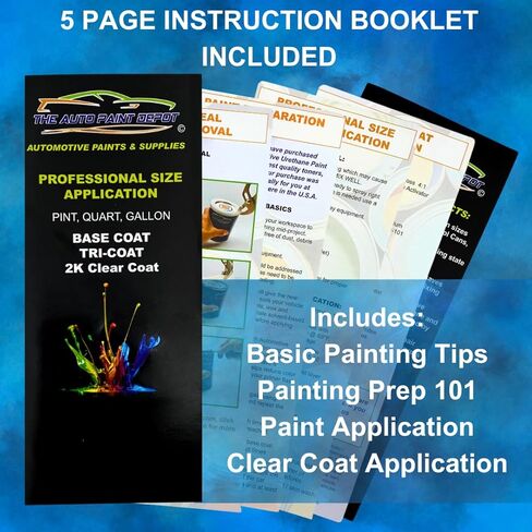 Auto Paint Depot Touch Up Paint for Toyota-Blizzard Pearl Tricoat 070 (All Years, All Models) One Pint with Clear Coat in Kuwait