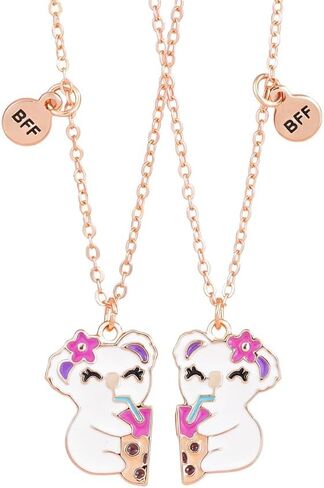 Best Friends Matching Necklace for 2, Bunny Rabbit Pendant BFF Jewelry Friendship Birthday Gift in Saudi Arabia