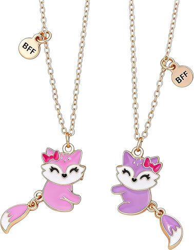 Best Friends Matching Necklace for 2, Bunny Rabbit Pendant BFF Jewelry Friendship Birthday Gift in Saudi Arabia