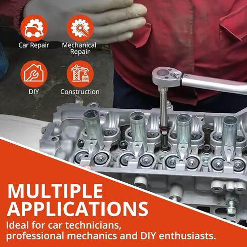 GETLITOOL 6PCS Impact XZN Bit Socket Set, M14 M16 M18 1/2" Drive CR-MO Triple Square Spline Bit Socket Set for Automotive & Mechanical Repairs, Mechanical Maintenance, Tools for Men's Gift in Saudi Arabia