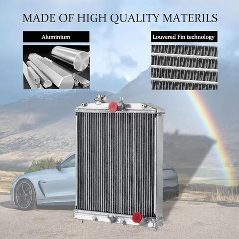 3 صف أساسي جميع مشعاع ألومنيوم متوافق مع 1992-2000 1993 1994 1995 1996 1997 1998 1999 Honda Civic EG EK/Del Sol/Integra D16 D15 B16 B18 MT مشعات in Kuwait