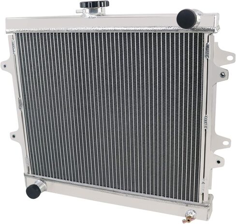 3 صف مشعات الألومنيوم ل 84-95 تويوتا بيك اب DLX/ 4 عداء SR5 2.4L L4 MT 85 86 87 88 89 90 91 92 93 94 مشعات كامل الألومنيوم المبرد النازل in Kuwait