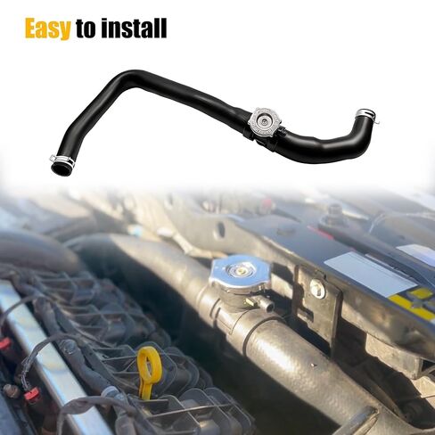Upper Radiator Coolant Hose with Cap Fit for Jeep Compass Patriot Dodge Caliber 2007-2017 1.8L 2.0L 2.4L Replace # 5058172AH 5058172AE 5058172AI 5058172AF 5058172AG 5058172AJ in Kuwait