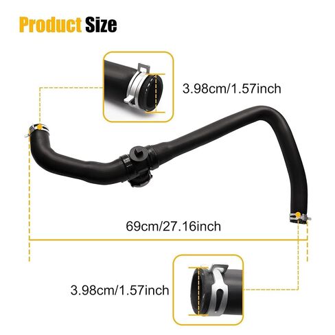 Upper Radiator Coolant Hose with Cap Fit for Jeep Compass Patriot Dodge Caliber 2007-2017 1.8L 2.0L 2.4L Replace # 5058172AH 5058172AE 5058172AI 5058172AF 5058172AG 5058172AJ in Kuwait