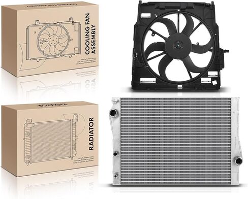 Replacement Parts for Radiator&Cooling Fan Assembly Kit for BMW E70 X5 2011-2013 E71 X6 2008-2014 Mod-AP88P-25360 in Saudi Arabia