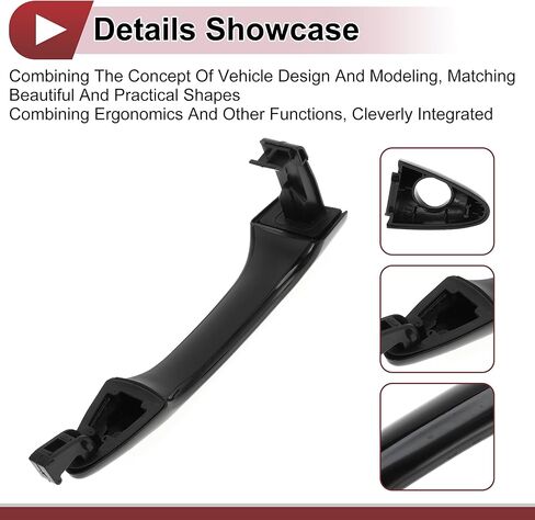 1 Pc Car Exterior Door Handles Grip for Hyundai Tucson 2010-2015 Front Left No.826512S000 Black ABS in Saudi Arabia