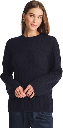 NAADAM, Lightweight 100% Cashmere Cable Oversized Crewneck Sweater in Kuwait