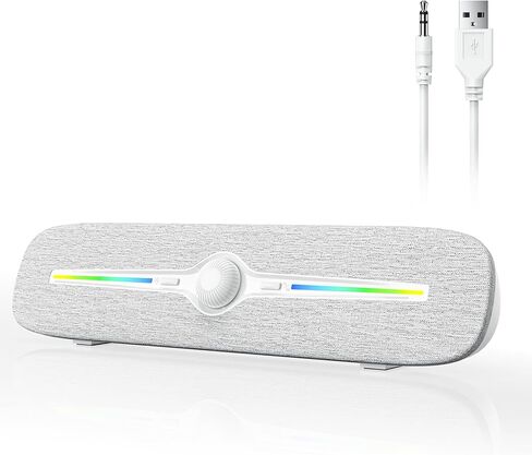 SOULION R90 PC Speaker, USB Powered Computer Speaker, 3.5mm AUX Speaker for Desktop Laptop in Saudi Arabia