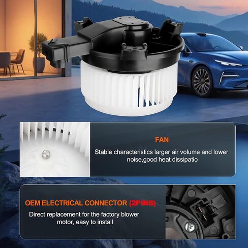 محرك سخان منفاخ التيار المتردد 700260 2012-2018 لهوندا CRV سيفيك أكورد ولأكورا RDX ILX 2013 2014 2015 2016 2017 استبدال مروحة محرك منفاخ السيارات OE: 79310-T0A-A01 79310-T2F-A01 PM4038 in Saudi Arabia