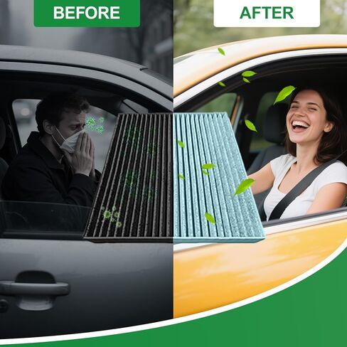 Engine Air Filter Replacement for 2009-2021 Ford F-150, 2008-2016 F-250/F-350 Super Duty, 2007-2021 Ford Expedition, 2007-2021 Lincoln Navigator – Replaces FA1883, 49883, 7C3Z9601A in Kuwait