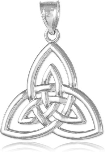 925 Sterling Silver Celtic Triquetra Pendant Necklace, 22" in Kuwait