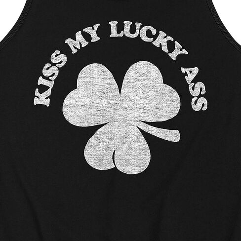 رسالة فورية - Kiss My Lucky Ass - قميص جيرسي بدون أكمام للرجال in Kuwait