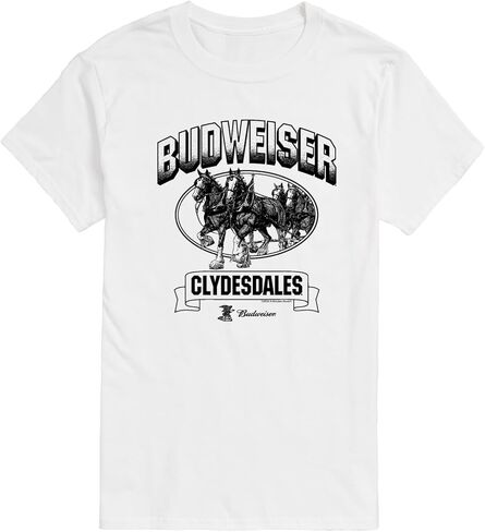 بدويايزر - Clydesdales - تي شيرت برسومات للرجال بأكمام قصيرة in Kuwait