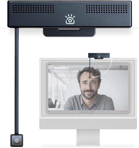 Pro 4K HD Webcam with Eye Contact, Noise Cancelling Mic, Plug and Play USB for Mac & PC Zoom, Skype, Teams, Conferencing and Video Calling in Kuwait