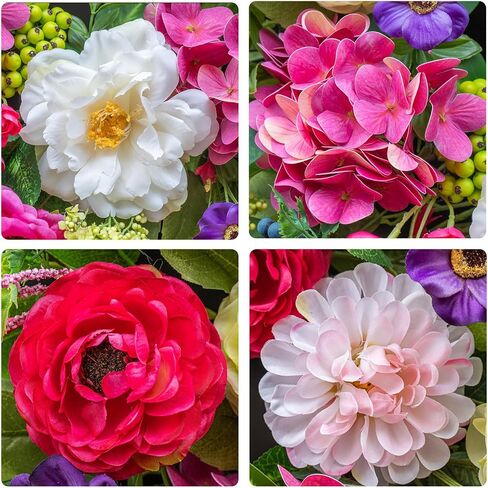 24 Inch Fall Wreaths for Front Door- Large Sunflower Pumpkin Autumn Wreath Indoor Outdoor Fall Door Wreath Farmhouse Fall Eucalyptus Wreath for Home Wall Harvest Thanksgiving Wreath Decor in Kuwait