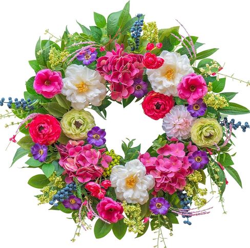 24 Inch Fall Wreaths for Front Door- Large Sunflower Pumpkin Autumn Wreath Indoor Outdoor Fall Door Wreath Farmhouse Fall Eucalyptus Wreath for Home Wall Harvest Thanksgiving Wreath Decor in Kuwait